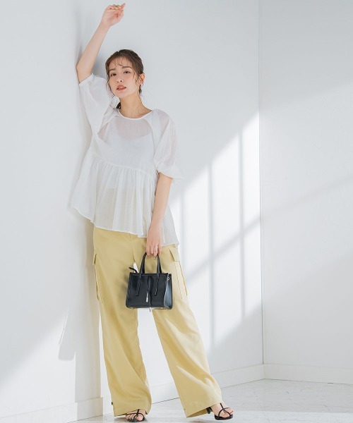 「VICKY」 半袖ブラウス M ブラック レディース_画像3