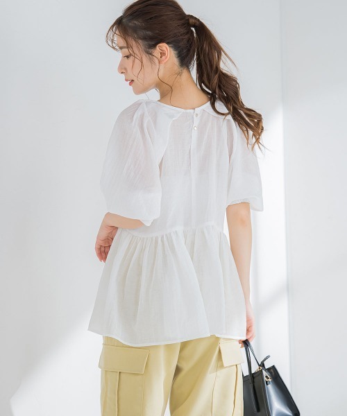 「VICKY」 半袖ブラウス M ブラック レディース_画像4