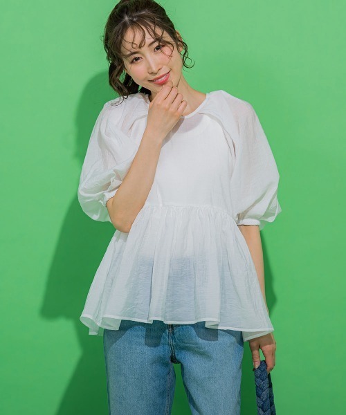 「VICKY」 半袖ブラウス M ブラック レディース_画像6
