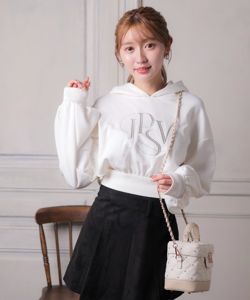 「LIPSERVICE」 プルオーバーパーカー FREE ブラック レディース_画像3