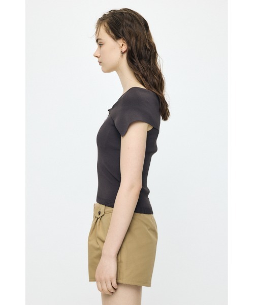 MOUSSY（マウジー） ニット セーター OFF SHOULDER HALF ZIP KNIT