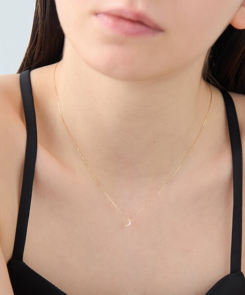 ネックレス 「レイヤード」 K18YG ダイヤモンド ネックレス レディースの画像