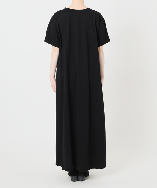 ワンピース 半袖 Tie-Neck Jersey Dress