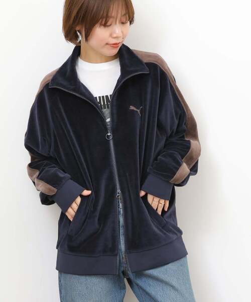 PUMA T7JKT ジップアップジャケット ネイビー PUMA（プーマ） コート アウター 「追加」別注「PUMA / プーマ」T7JKT