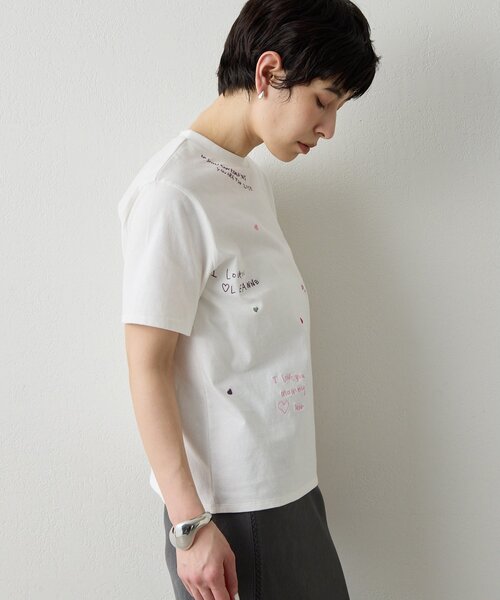 「THE PAUSE」 半袖Tシャツ FREE チャコールグレー レディース_画像2