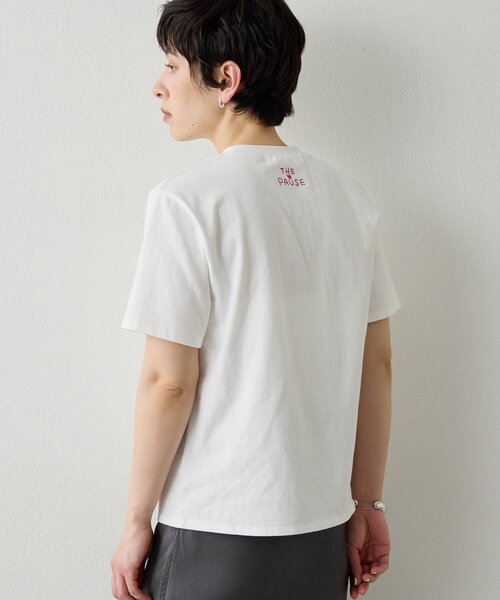 「THE PAUSE」 半袖Tシャツ FREE チャコールグレー レディース_画像3