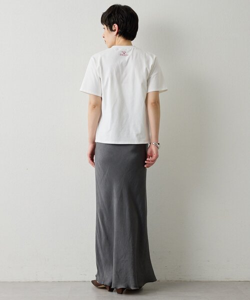 「THE PAUSE」 半袖Tシャツ FREE チャコールグレー レディース_画像9