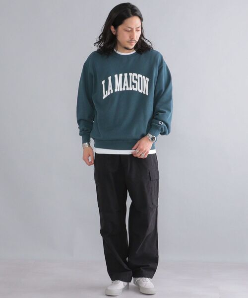 「Russell Athletic」 スウェットカットソー LARGE オフホワイト メンズ_画像4