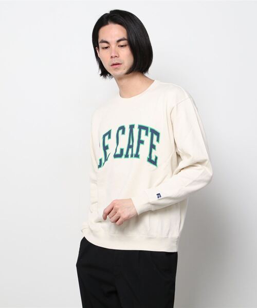 「Russell Athletic」 スウェットカットソー LARGE オフホワイト メンズ_画像7