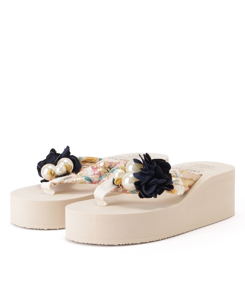 CHANEL フラワー装飾ビーチサンダル 37 marushin-shichi_bf-3176