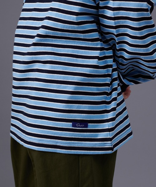 Tシャツ・カットソー ASCLO Multi Border T Shirt (2color) THE KNITS by SCREEN STARS Multi Border T-Shirt (スクリーン