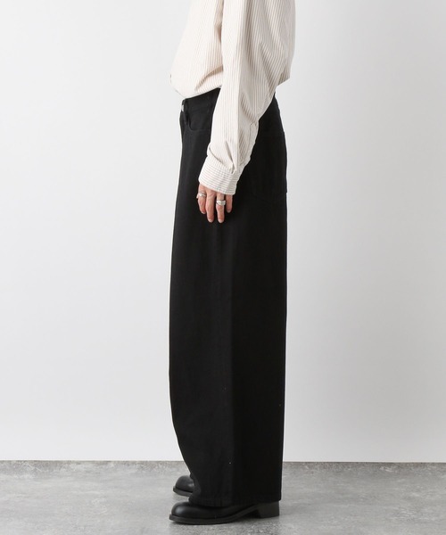 ジーンズ Super wide flare tack denim pants / スーパーワイドフレア 