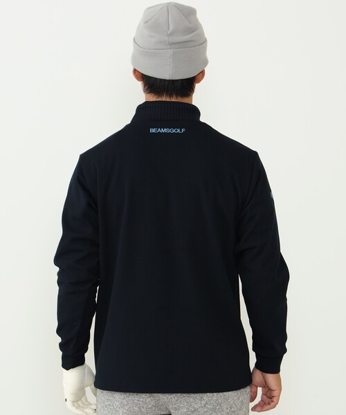 tシャツ Tシャツ BEAMS GOLF ORANGE LABEL / ニットリブ モックネック プルオーバー BEAMS GOLF ORANGE LABEL ニットリブ モックネック