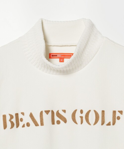 tシャツ Tシャツ BEAMS GOLF ORANGE LABEL / ニットリブ モックネック プルオーバー BEAMS GOLF ORANGE LABEL ニットリブ モックネック