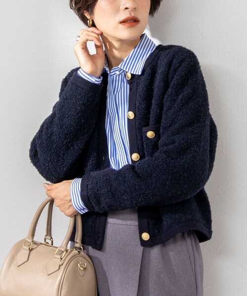 NOLLEY'S（ノーリーズ） レディース シャツ ブラウス パールボタン