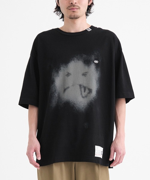■ MIHARA YASUHIRO ■ スマイル SMILE Tシャツ White Smiley Face Printed T-shirt by Maison MIHARA YASUHIRO