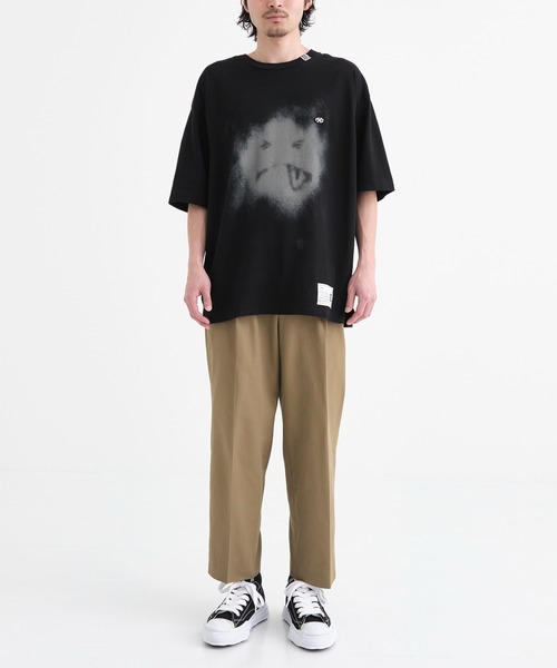 解体と再生! MIHARA YASUHIRO スマイルフェイス コットンTシャツ MIHARAYASUHIRO tシャツ Tシャツ メンズ 「MIHARAYASUHIRO