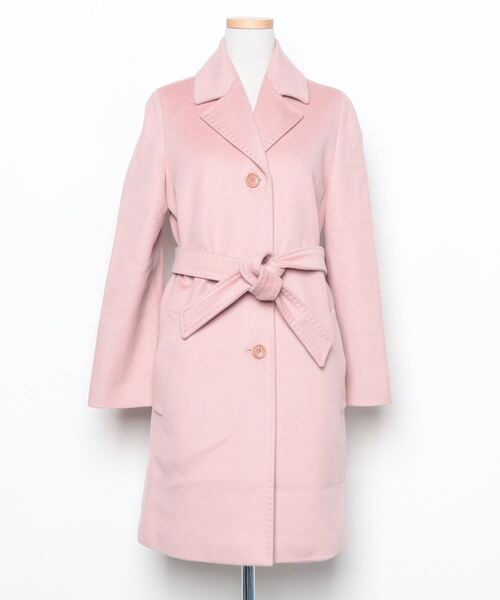 Max Mara」 チェスターコート 36 ピンク レディース : 80452483 