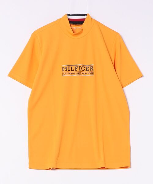 TOMMY HILFIGER GOLF tシャツ フロントロゴ 半袖モックネック