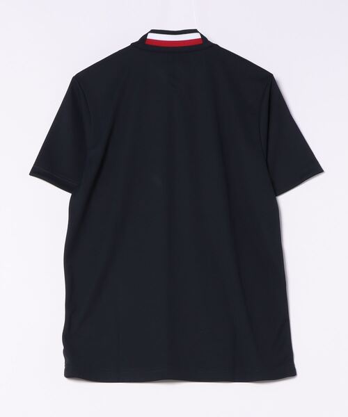メンズゴルフ モックネック tシャツ ゴルフ スポーツロゴモックネック