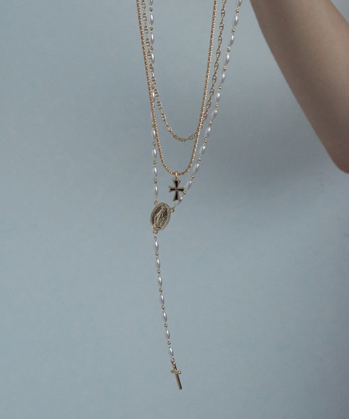 GOLDY（ゴールディ） ネックレス リル クロス × チェーン ネックレス