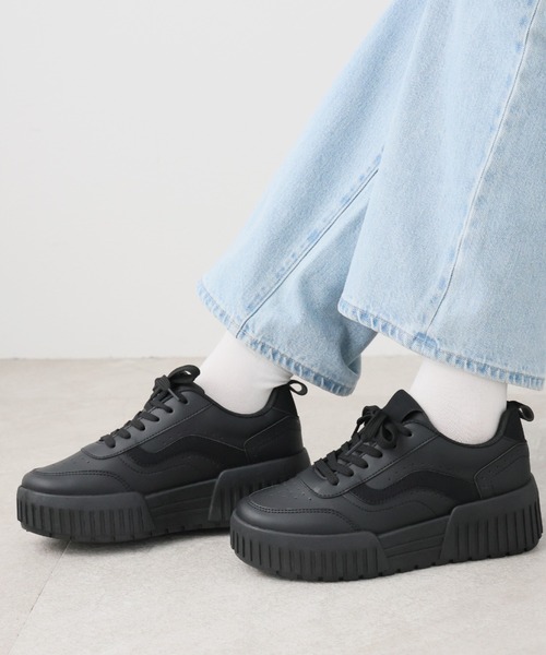 VIVIAN（ヴィヴィアン） スニーカー 厚底異素材カラーコンビレース