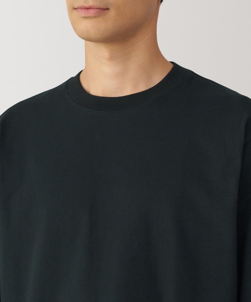 無印良品（MUJI） tシャツ 紳士 起毛クルーネック長袖Tシャツ メンズ