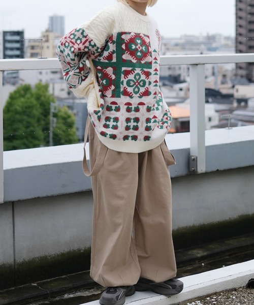 カーゴパンツ HOOK -select- 2WAYミリタリーサスペンダー付き