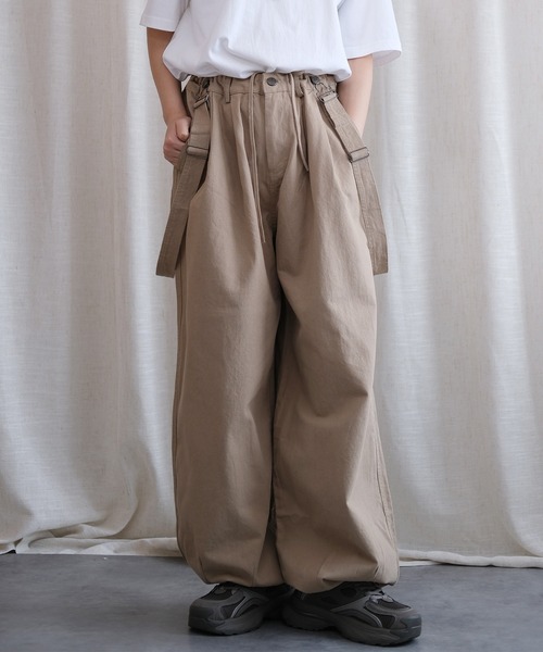 カーゴパンツ HOOK -select- 2WAYミリタリーサスペンダー付き
