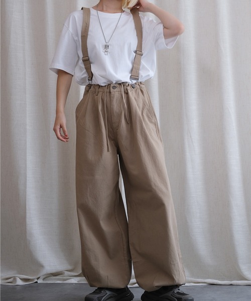 カーゴパンツ HOOK -select- 2WAYミリタリーサスペンダー付き