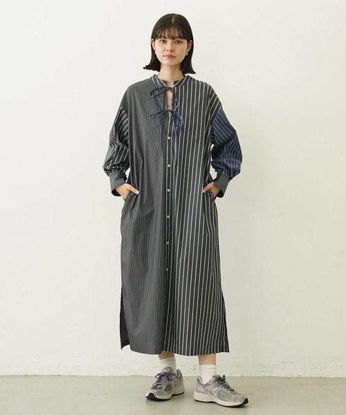 MILKFED. ワンピース STRIPED SKIPPER DRESS : ZOZOTOWN Yahoo!店