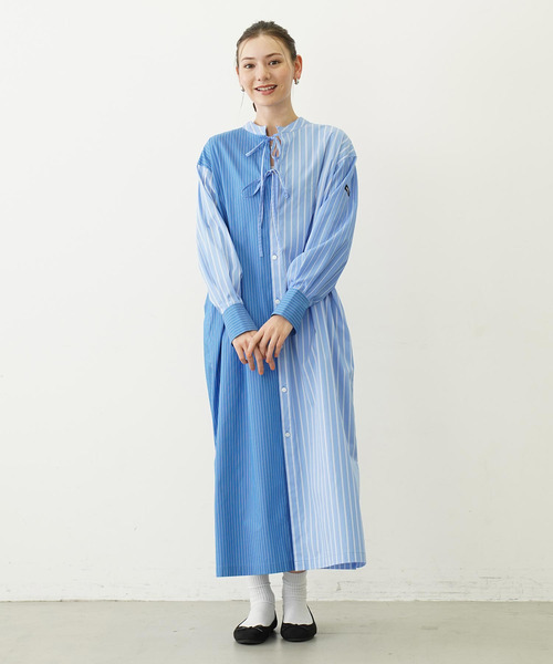 MILKFED. ワンピース STRIPED SKIPPER DRESS : ZOZOTOWN Yahoo!店