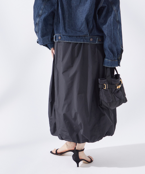 journal standard L'essage スカート メモリータフタ バルーン