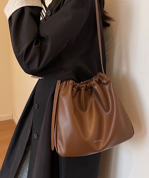 blackdia ocean ショルダーバッグ バッグ レザー巾着ショルダー