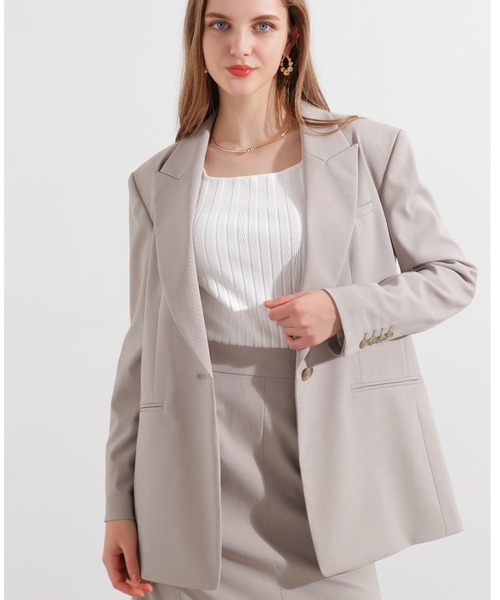 Pinky&Dianne　セットアップスーツ　ジャケット PINKY&DIANNE｜◇ストライプセットアップジャケット | Rakuten Fashion