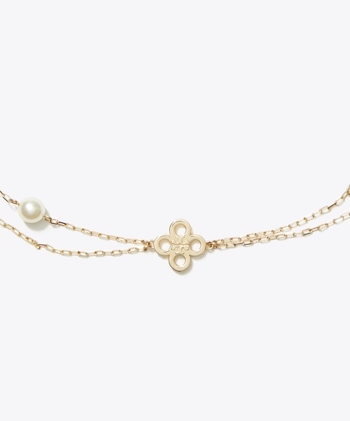 幸運のチャーム*TORYBURCH*キラ クローバーレイヤードネックレス キラ クローバー ネックレス: レディース ネックレス | Tory