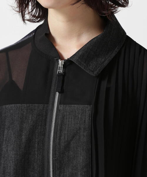 アウラアイラ　　3.2万円　変形　コンビネーション　デニムジャケット DENIM COMBINATION BLOUSON — aulaaila