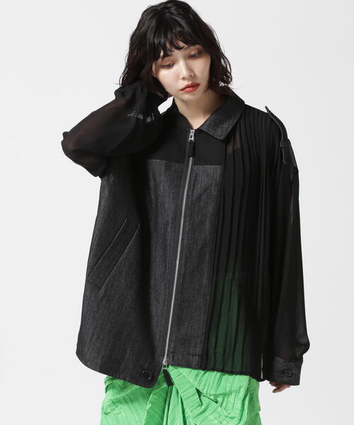 user_4ebeb411 　AULA AILA別注デニムコンビジャケット DENIM COMBINATION BLOUSON — aulaaila
