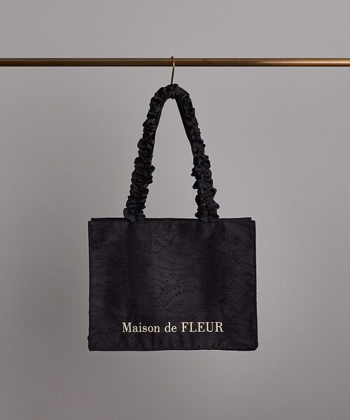 Maison de FLEUR（メゾンドフルール） トートバッグ レースフリル