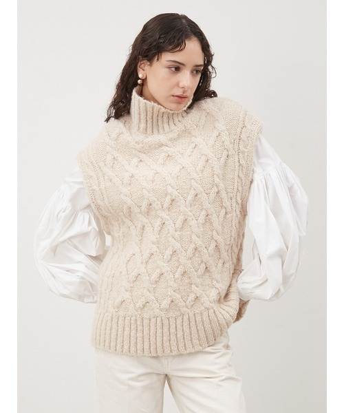 完売★Mila Owen ノースリーブポロニット 完売☆Mila Owen ノースリーブポロニット