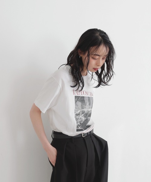 LIAN tシャツ フォトプリントオーバーサイズKAREIDOscopicT
