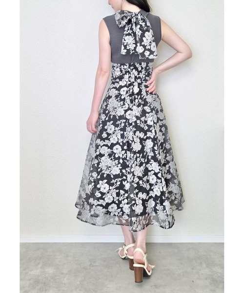 tocco closet ワンピース 「ZOZO限定」バックリボンシアー