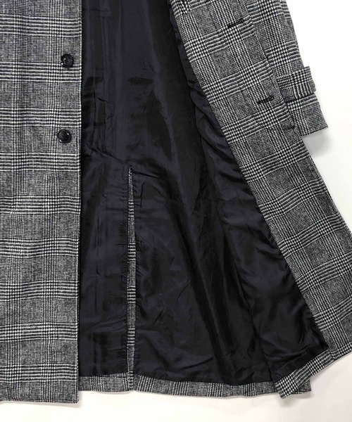 「A.S.M」 ステンカラーコート L チャコールグレー メンズ_画像3