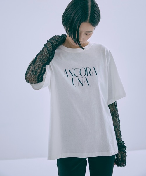 EN NEUME tシャツ Cut Lace 2Way Shirred Pullover レディース
