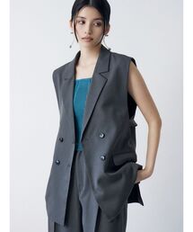 MURUA ムルーア ルーズテーラードジレ MURUA（ムルーア）の「ルーズテーラードジレ（ベスト）」 - WEAR