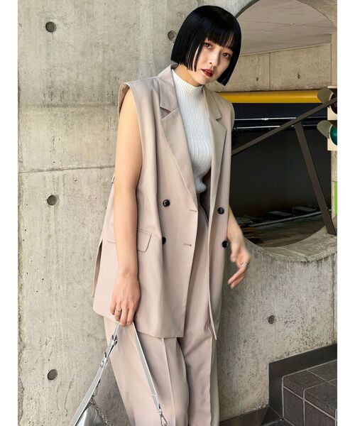 MURUA（ムルーア） ベスト ジレ 「セットアップ対応」バックベルト