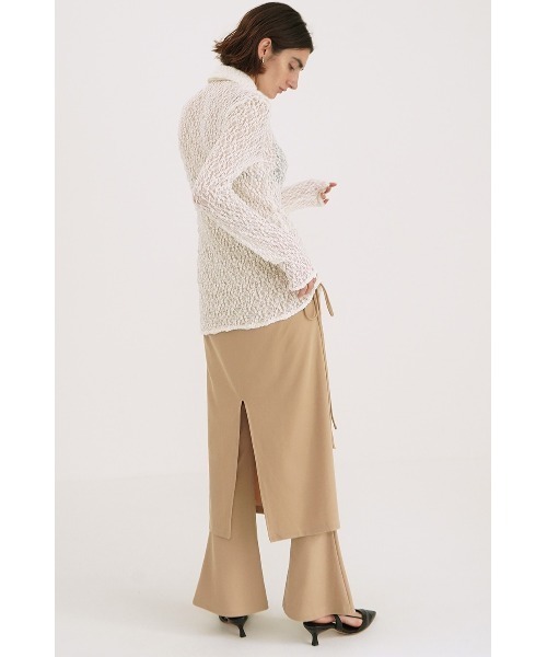 CLANE（クラネ） パンツ CLANE PANTS LAYRED SIDE SHIRRING SKIRT
