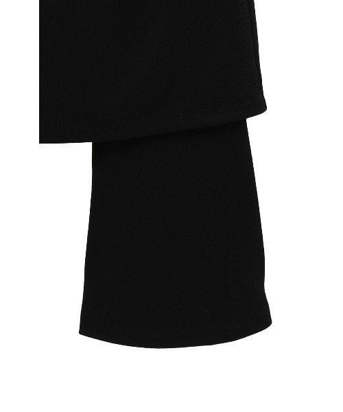 CLANE　SIDE PLEATS T-SHIRT　定価24200円 CLANE（クラネ） パンツ CLANE PANTS LAYRED SIDE SHIRRING SKIRT
