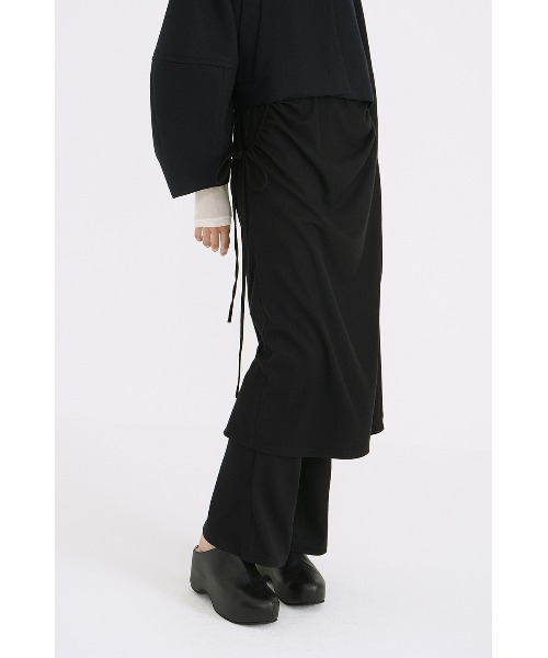 CLANE　SIDE PLEATS T-SHIRT　定価24200円 CLANE（クラネ） パンツ CLANE PANTS LAYRED SIDE SHIRRING SKIRT