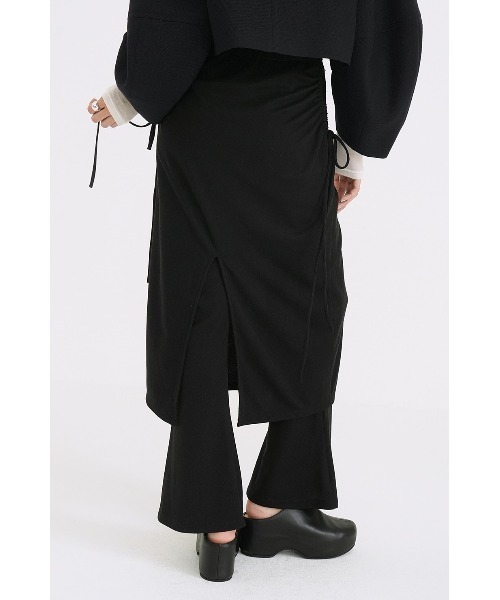 CLANE（クラネ） パンツ CLANE PANTS LAYRED SIDE SHIRRING SKIRT